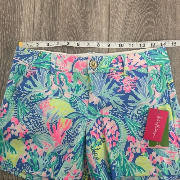 NEW Lilly Pulitzer Callahan Stretch 5” Inseam Short in Mermaids Cove—size 0 - Picture 10 of 13